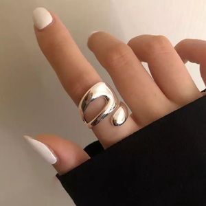 925 Sterling Silver Minimalist Design Adjustable Ring
